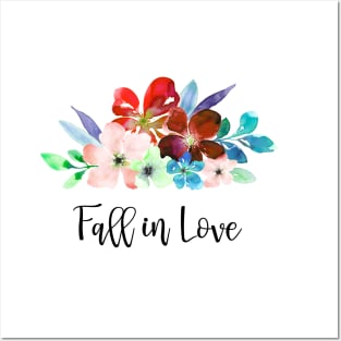 Fall in love design Posters and Art